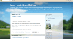 Desktop Screenshot of learnhowtobuyamattress.com