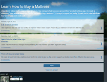Tablet Screenshot of learnhowtobuyamattress.com